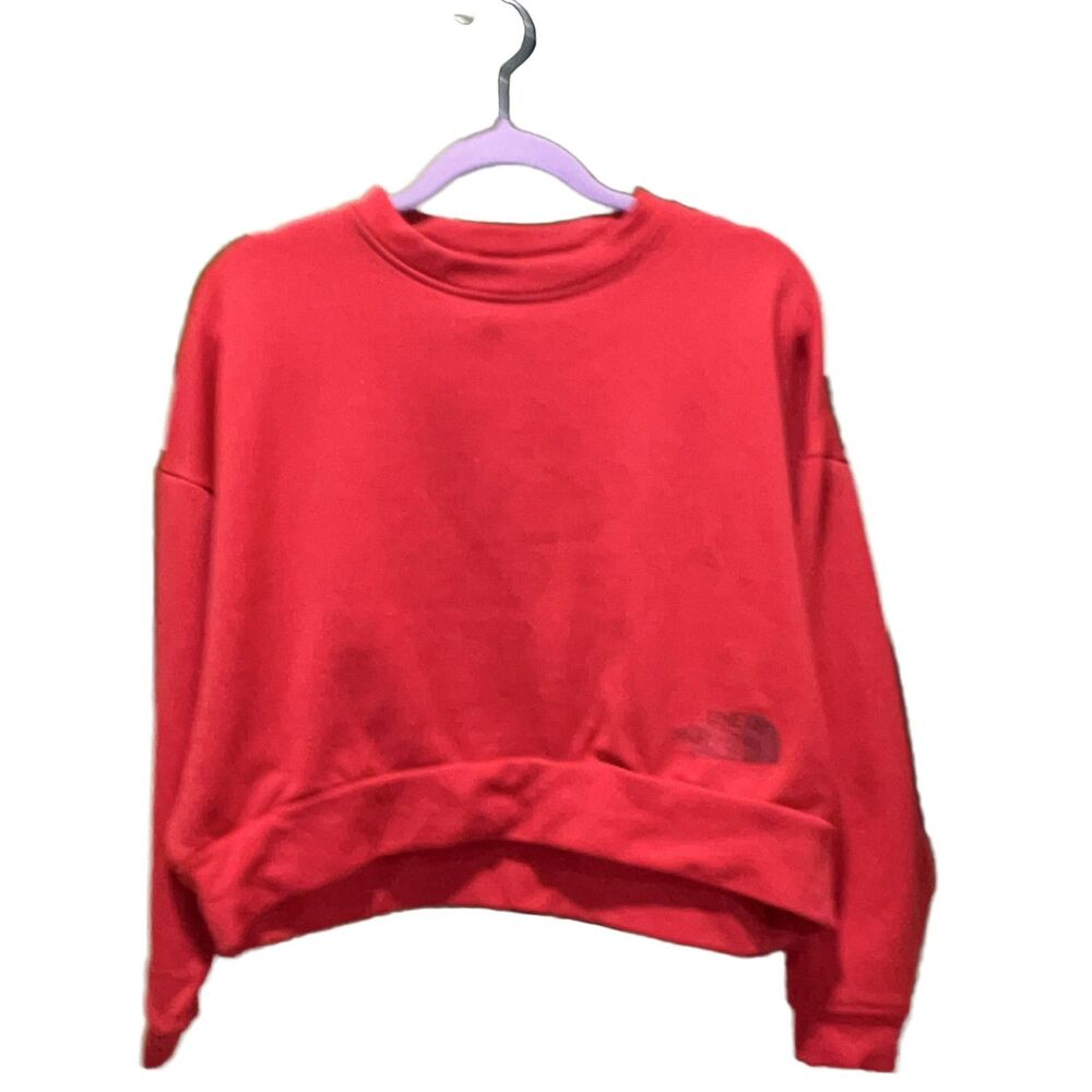 The North Face Horizon Performance Cropped Crew Women's Red M Sweatshirt